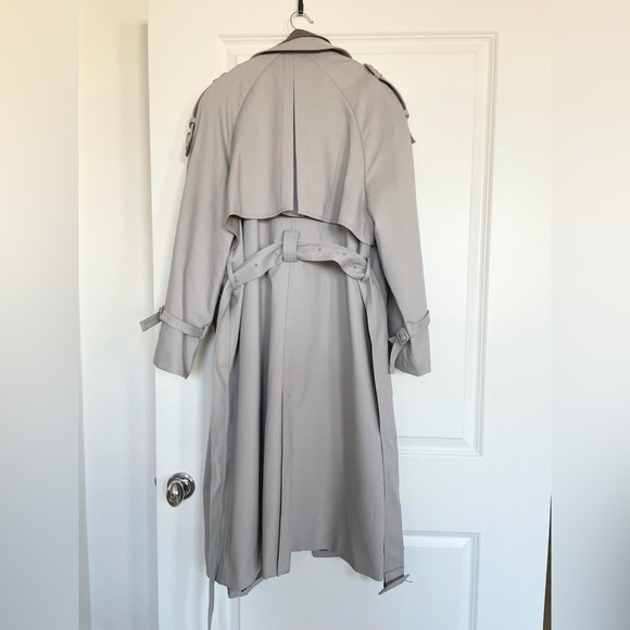 Circlofy contrast double collar layered classic trench coat S - Picture 10 of 13